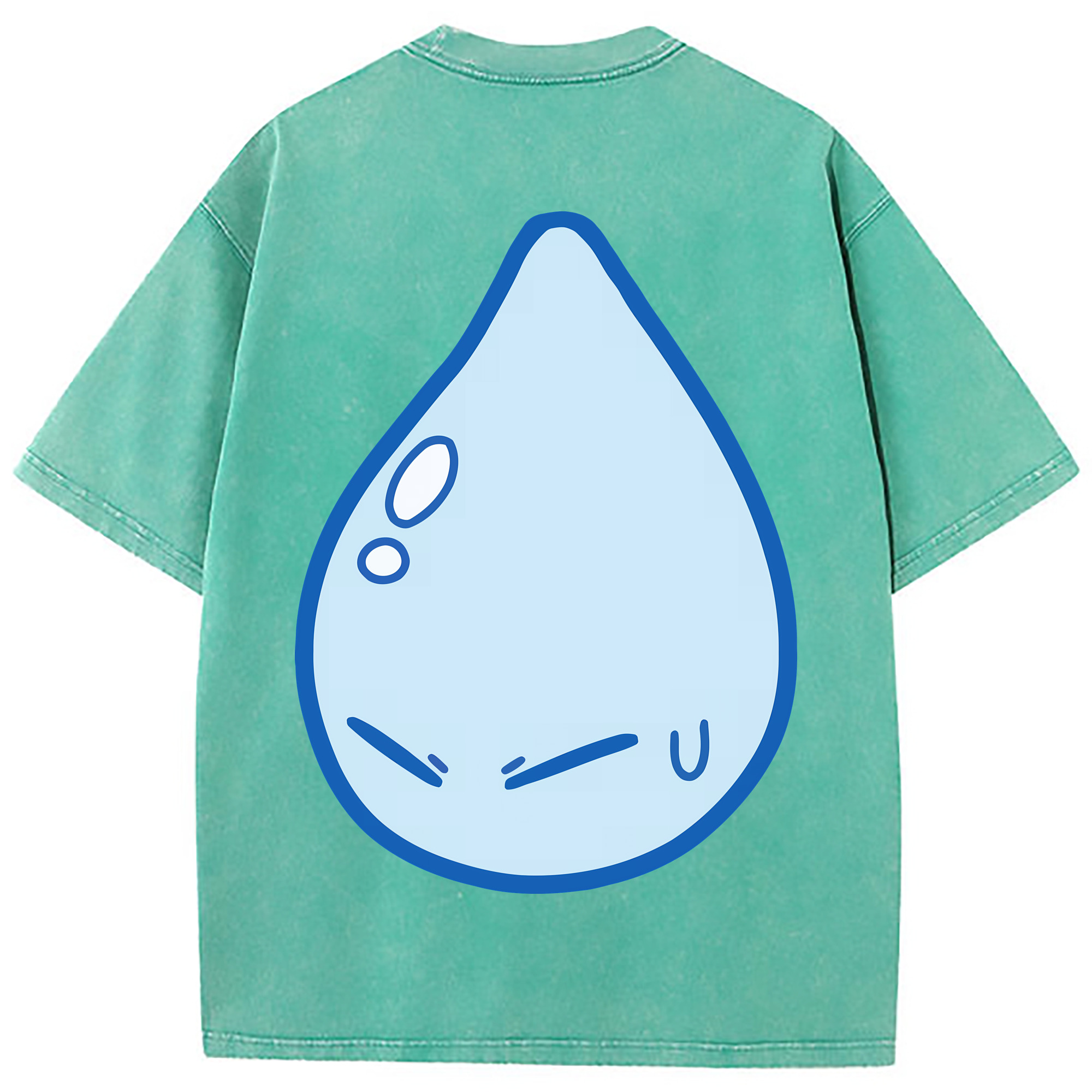 （画像用） 転スラ Regarding Reincarnated to Slime 綿100% ヴィンテージ風 半袖Tシャツ（背面プリント）